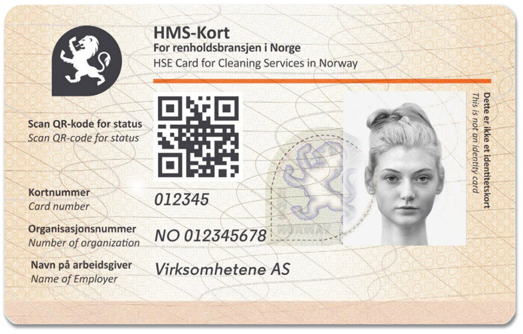HMS-Kort for renholdsbransjen i Norge